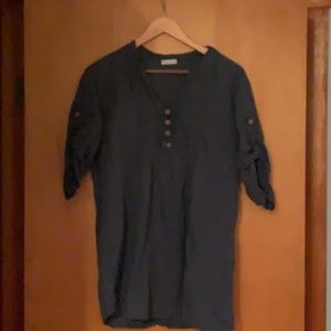 Blue Italian made blouse